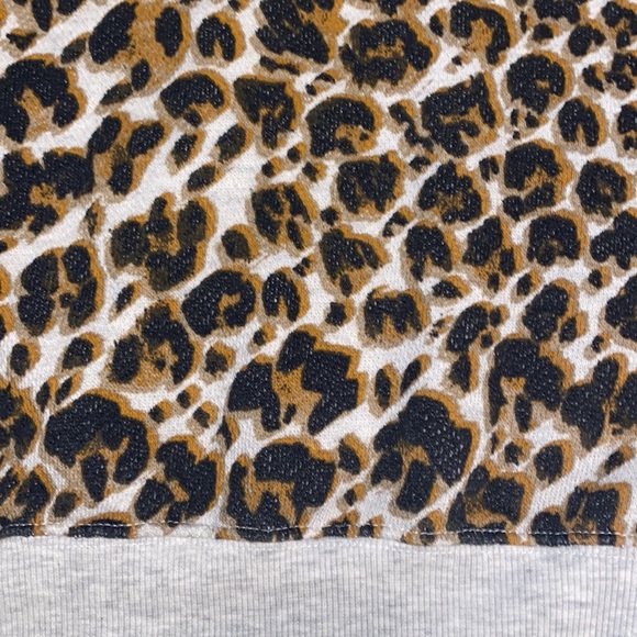 Free People Leopard Print Terry Sweatshirt - Picture 7 of 16